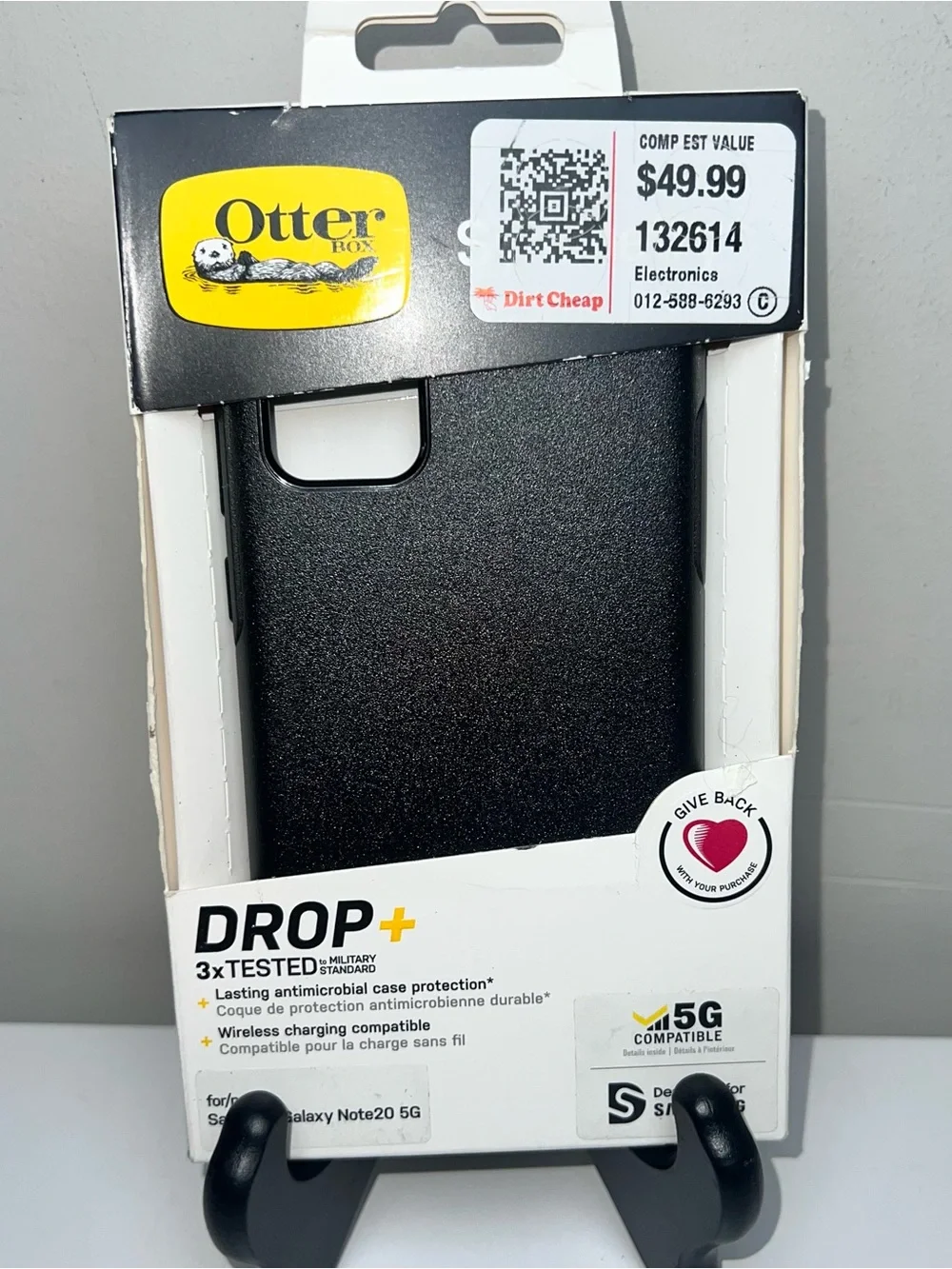 OtterBox DROP+ Protective Case for Samsung Galaxy Note20 5G - Black
